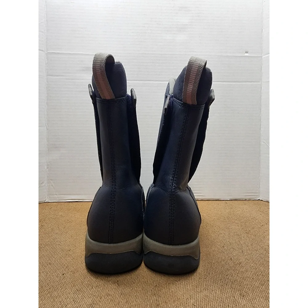 Lands' End Big Boys Girls Winter Snow Boots Blue Unisex Size 3